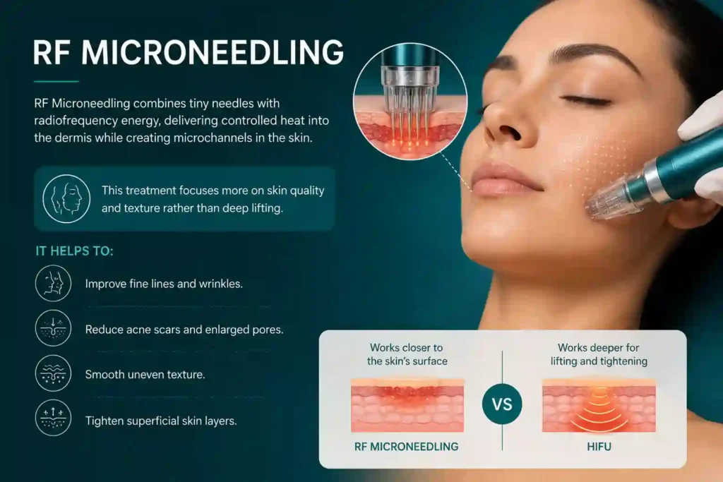 What Does RF Microneedling Do That HIFU Alone Cannot Wilmslow