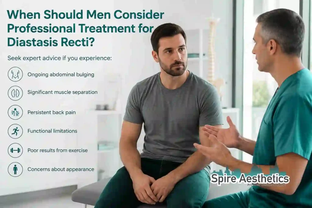 When Should Men Consider Professional Treatment for Diastasis Recti Wilmslow?